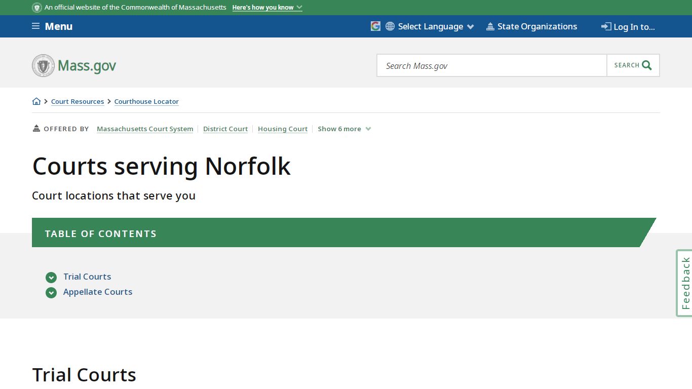 Courts serving Norfolk | Mass.gov